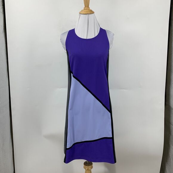 Title Nine Athletic Dress Womens S Small Scoop Neck Colorblock Sleeveless Pocket - Picture 2 of 14